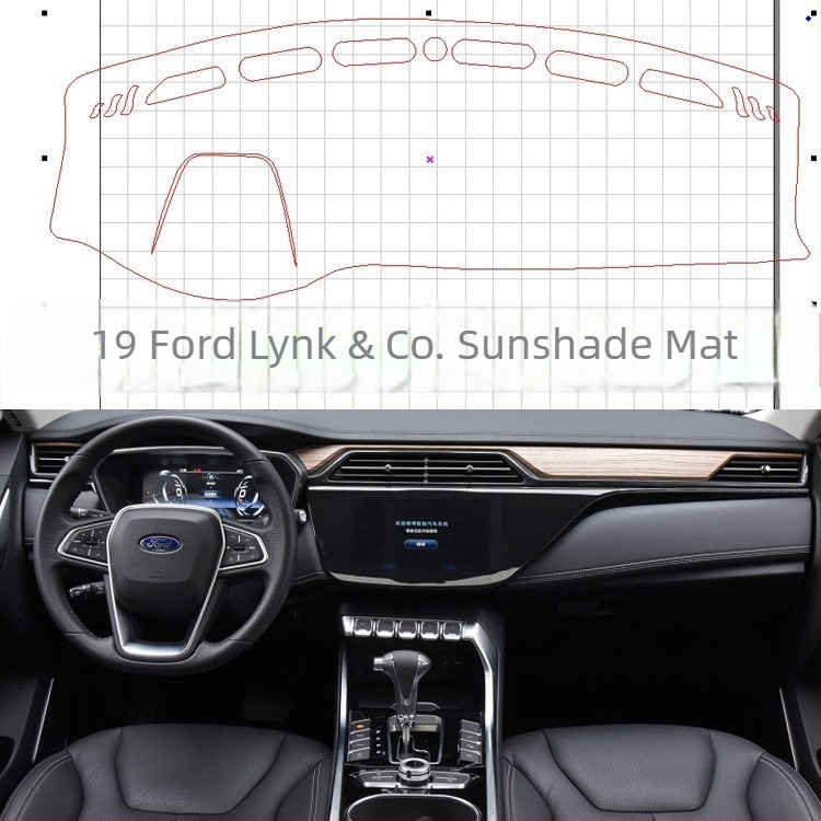 Podložka za zaštitu ploče s instrument tablom Ford Territory — namijenjena za model, cijelogodišnja uporaba, materijali: poliester, flanel, baršun, koža