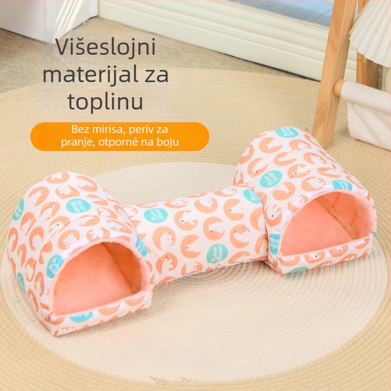 Poliestersko gnijezdo za hrčka – za unutarnju upotrebu, pravokutnog oblika, zadržava toplinu, težina 150 g.