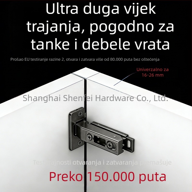 Zaslon za ormarić s hidrauličkim amortizerom, dvostupanjski mehanizam, niklani visokougljični čelik, debljina 1 mm, elektrogalvanski završni premaz, skriveni donji nosač