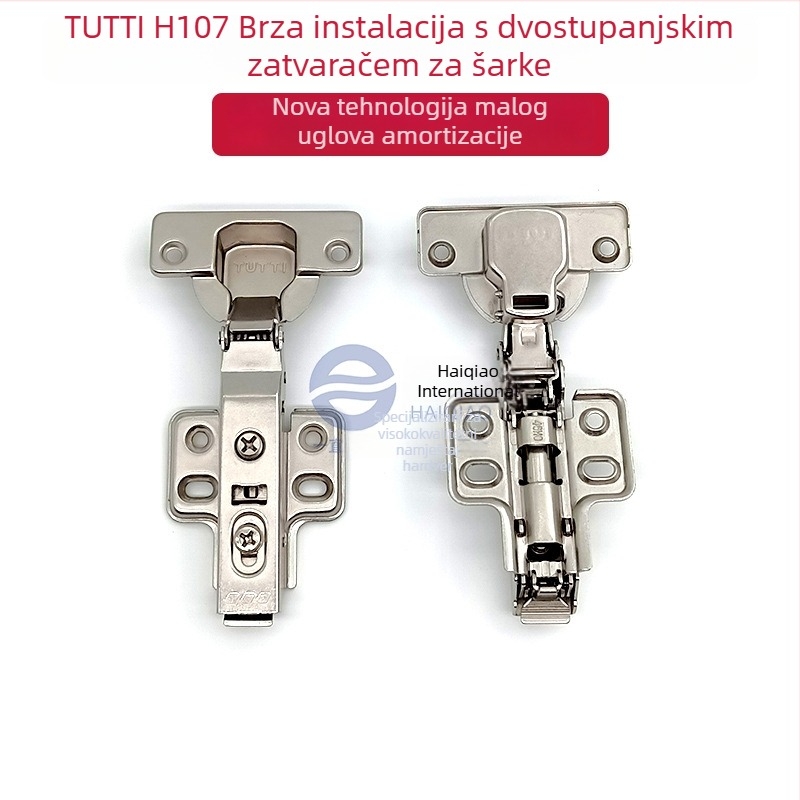 Namještaj šarka za vrata garderobe i ormara - brzo otpuštanje, dvostupan hidro-damping, mali kut bufer