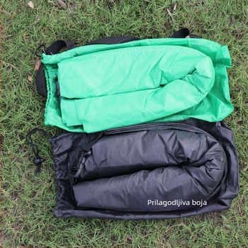 Vanjski napuhivani jednosedni ležaj za kampiranje, lagan za nošenje, težina 2 kg, nosivost 150 kg, površina od kompozitnog materijala