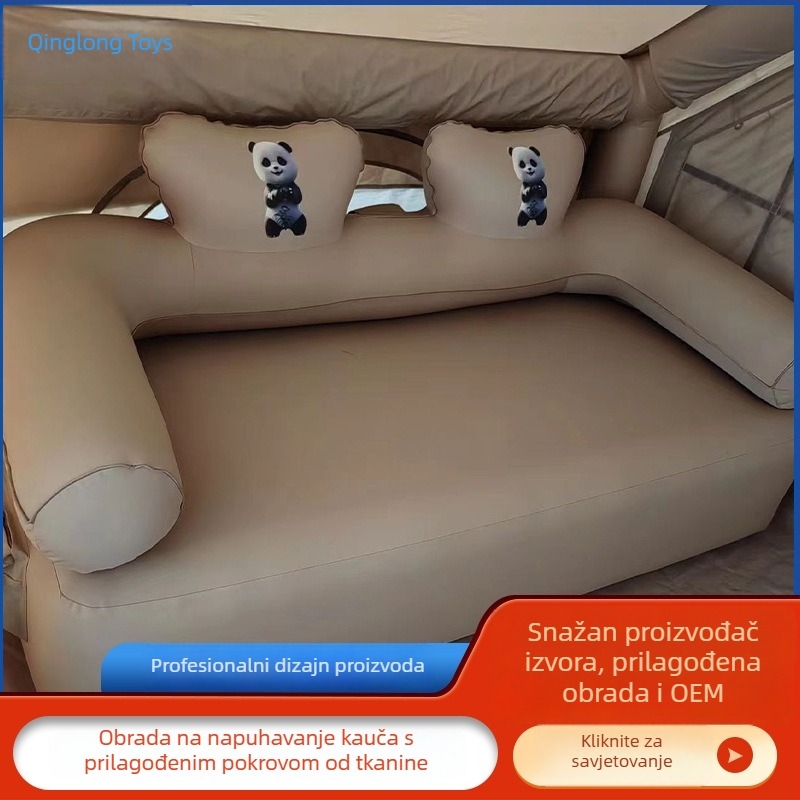 Vanjska napuhiva sofa Qinglong – poliesterna površina, težina 7 kg, nosivost 500 kg