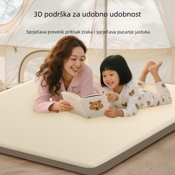 Nadužavajući krevet za kampiranje — težina 5 kg, nosivost 500 kg, površina od četkanog materijala