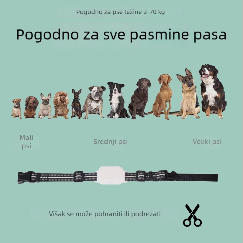 Daljinski upravljani uređaj za obuku pasa s električnim šokom, vibracijom i ultrazvučnim zaustavljanjem lajanja, za velike i manje pse, višefunkcionalni ovratnik