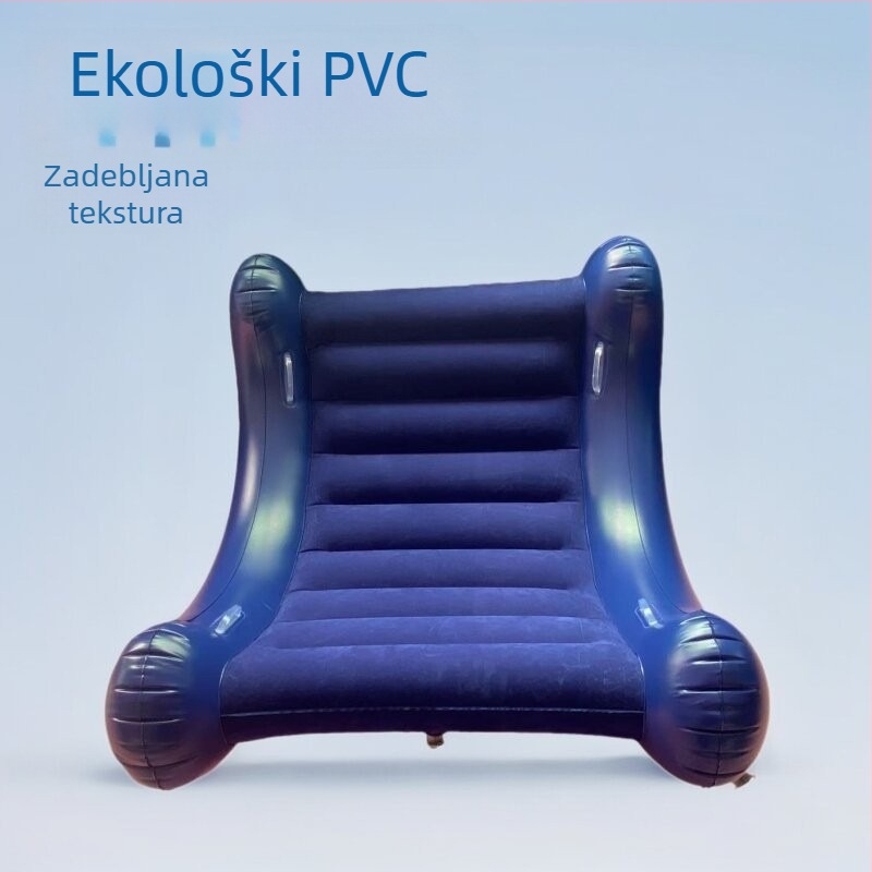 Naduvavajući kauč s hrabrim dizajnom u obliku ljuljačke; ekološki PVC, za odrasle, debljina 0.3 mm, težina 3.5 kg