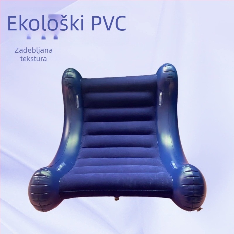 Naduvavajući kauč s hrabrim dizajnom u obliku ljuljačke; ekološki PVC, za odrasle, debljina 0.3 mm, težina 3.5 kg