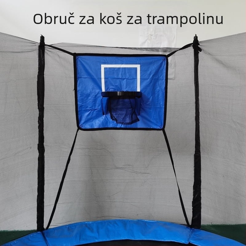 Dječji trampolin s košem za košarku i tablom – PVC, model 21