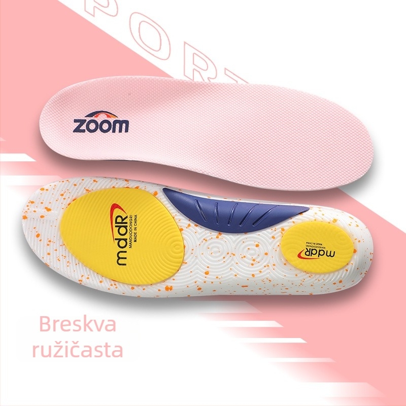 Stelka za sportsku obuću s potporom luka, PU jastuk za apsorpciju šokova, TPU nosivi okvir, prozračna i protiv znojenja, potpuno uložak, unisex