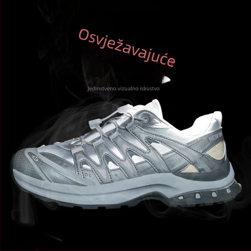Unisex tenisice za sve sezone za outdoor trail running – mrežasti gornji dio, potplat od gume i EVA, vezanje, niski profil