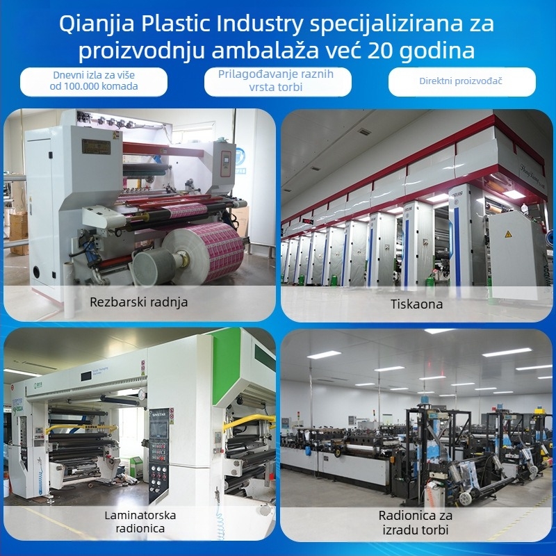 Aluminijska folija, samouzavaranje, otporna na vlagu, stojeća vrećica s zatvaračem za Goji bobice