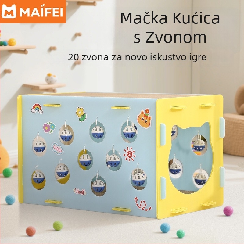 MAIZAI mačje gnijezdo - brušenje kandži, odmor i igranje; plastika