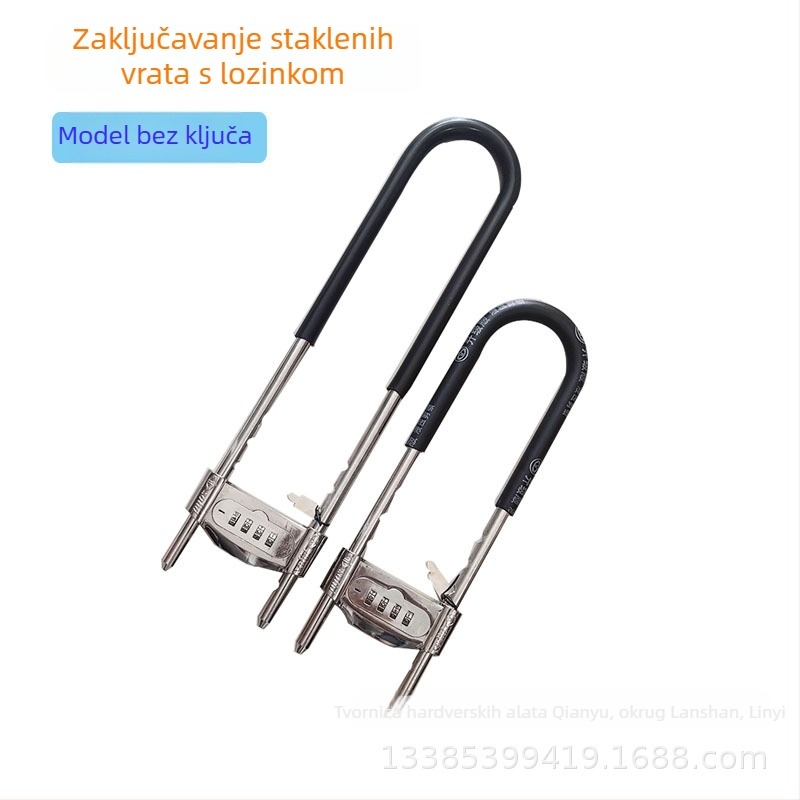 Brava s lozinkom tip mortise, U-oblik dizajna, za dvostruka i klizna vrata — model: Password mortise lock; stil: moderni minimalistički