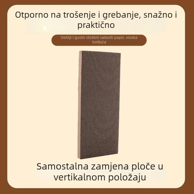 L-oblik ploča za grebanje mačaka, uspravna, otporna na habanje i bez ispadanja dlaka, zaštita sofe