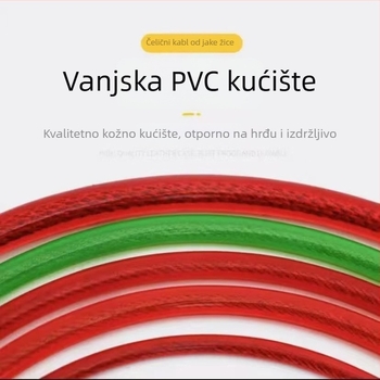 Prenosni čelični lanac za zaključavanje za bicikle i električna vozila, kružni oblik, model 2010, težina 340 g