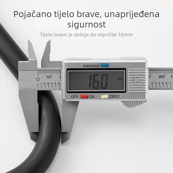 U-oblik zaključavanja za bicikle i elektrovozila – Key U-oblik zaključavanja, ABS glava + legirani čelik, 570 g, za bicikle, električna vozila, motocikle, tricikle