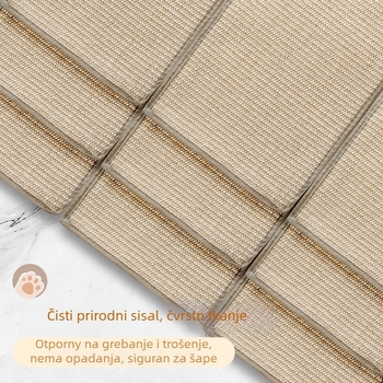 Mačja grebalica ploča sa vertikalnim dizajnom od sisala – otporna na trošenje, štiti kauč, jednostavan stil, Blue Pet
