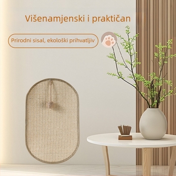 Mačja grebalica ploča sa vertikalnim dizajnom od sisala – otporna na trošenje, štiti kauč, jednostavan stil, Blue Pet