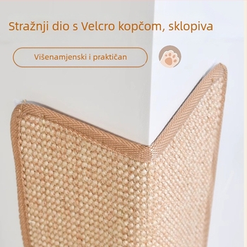 Mačja grebalica ploča sa vertikalnim dizajnom od sisala – otporna na trošenje, štiti kauč, jednostavan stil, Blue Pet