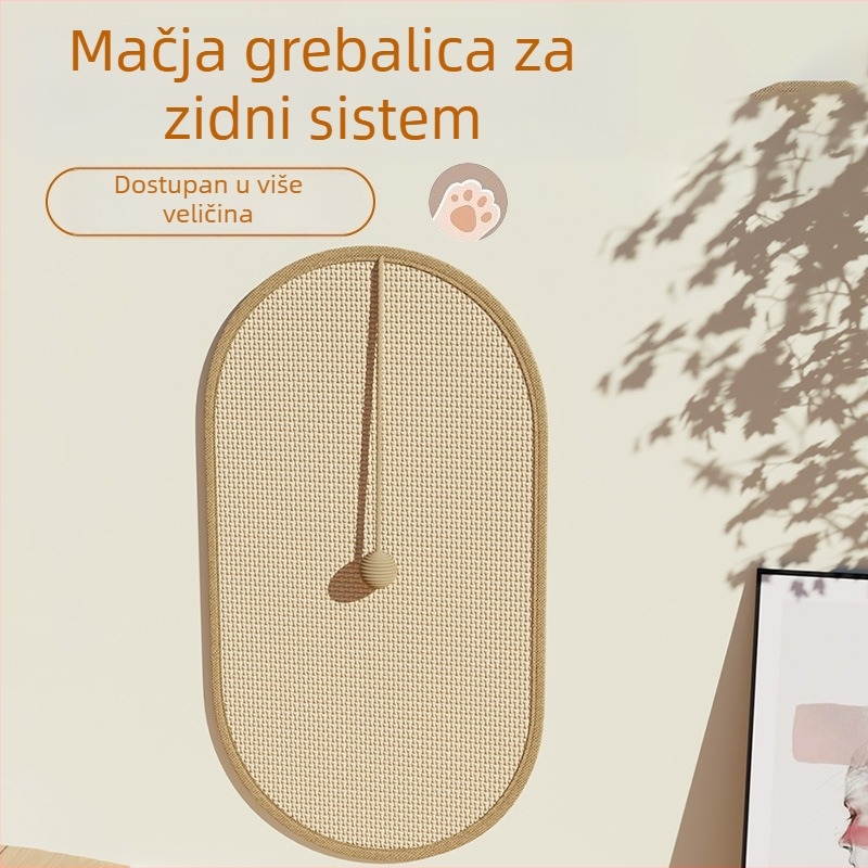 Mačja grebalica ploča sa vertikalnim dizajnom od sisala – otporna na trošenje, štiti kauč, jednostavan stil, Blue Pet