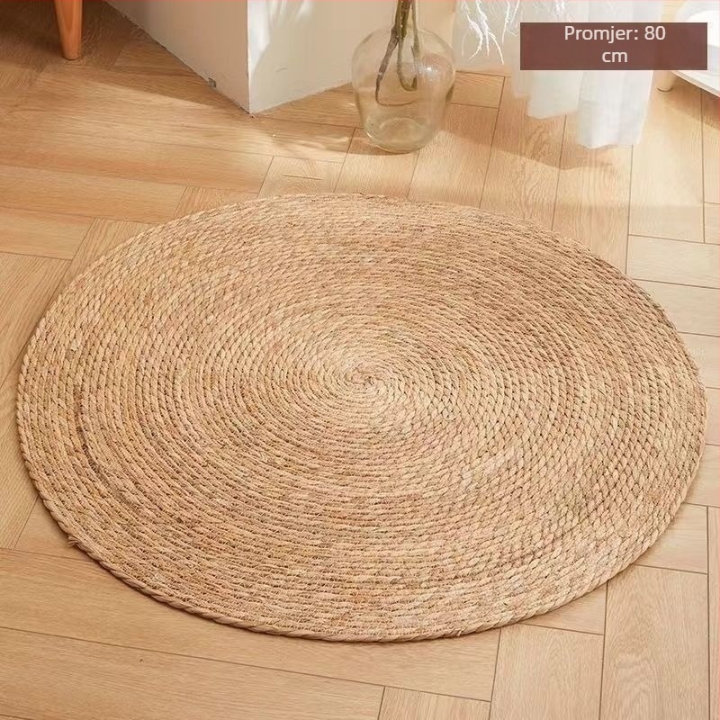 Len-sisal daska za grebanje mačaka, zidna montaža, japansko-skandinavski stil, tkana podna prostirka od pamukovog užeta, otporna na habanje za mačje šape