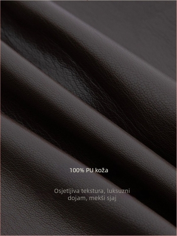 PU kožna jakna, batwing kroj, polo ovratnik, zatvaranje zipom, regularna duljina 50–65 cm