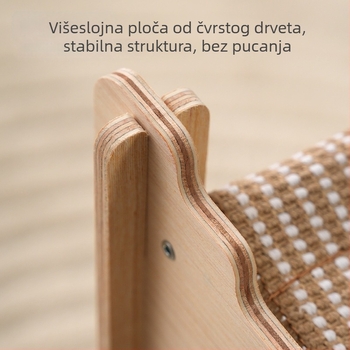 Mačka: dvostruki sloj s bojama kuglica, vertikalni sve-u-jednom ležaljka i grebalica, otporna na habanje, drvo i sisal konstrukcija