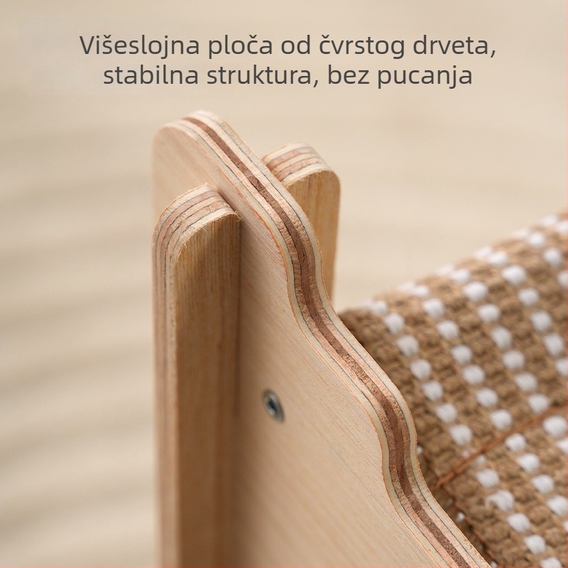 Mačka: dvostruki sloj s bojama kuglica, vertikalni sve-u-jednom ležaljka i grebalica, otporna na habanje, drvo i sisal konstrukcija