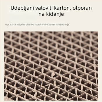 Uklonjiva mačja ogrebotna ploča s L-oblikom, otporna na habanje, bez vlakana, PP materijal