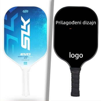Pickleball raketa s karbonskim okvirom, težina 95–100 g, debljina ručke G5, tip reketa: bočni udar, za početnike i srednje napredne.