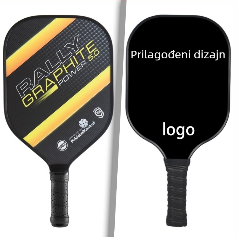 Pickleball raketa s karbonskim okvirom, težina 95–100 g, debljina ručke G5, tip reketa: bočni udar, za početnike i srednje napredne.