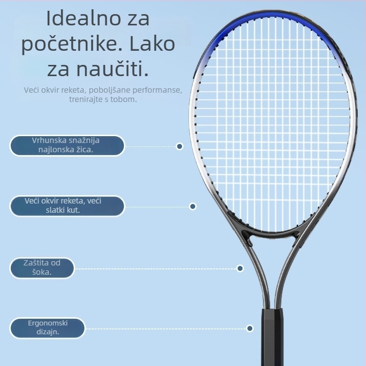 Teniski trener za solo igru s užetom (materijal: kemijska vlakna; težina: 220–240 g; marka: Nothing)