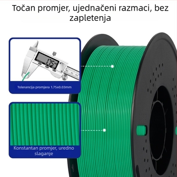 CZ PLA filament za 3D printanje, 1,2 kg, 300 m duljine, PLA materijal, pogodan za 3D printere