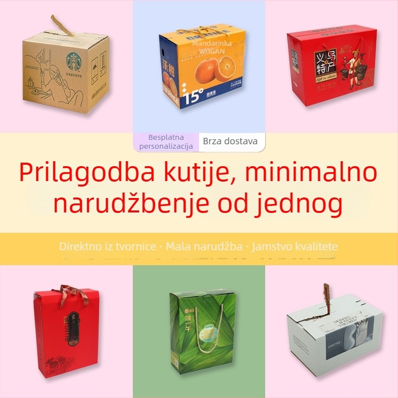 Kutija za badminton reket, petoslojna visoko čvrsta kartonska kutija, debljina 6 mm, unutarnje dimenzije 29×7×74, vanjske dimenzije 30×6×75
