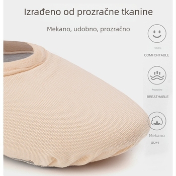 Sansha baletne cipele za odrasle, meka potplata, bez vezica