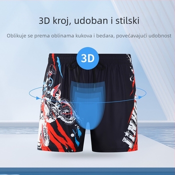 Jin Hong muške plivačke šorceve od poliestera, dvostruki sloj, brzo se suše, tkanina 80% poliestera, podstava 84% poliestera