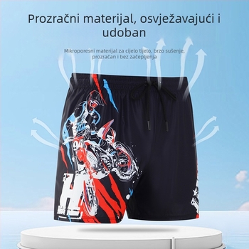 Jin Hong muške plivačke šorceve od poliestera, dvostruki sloj, brzo se suše, tkanina 80% poliestera, podstava 84% poliestera