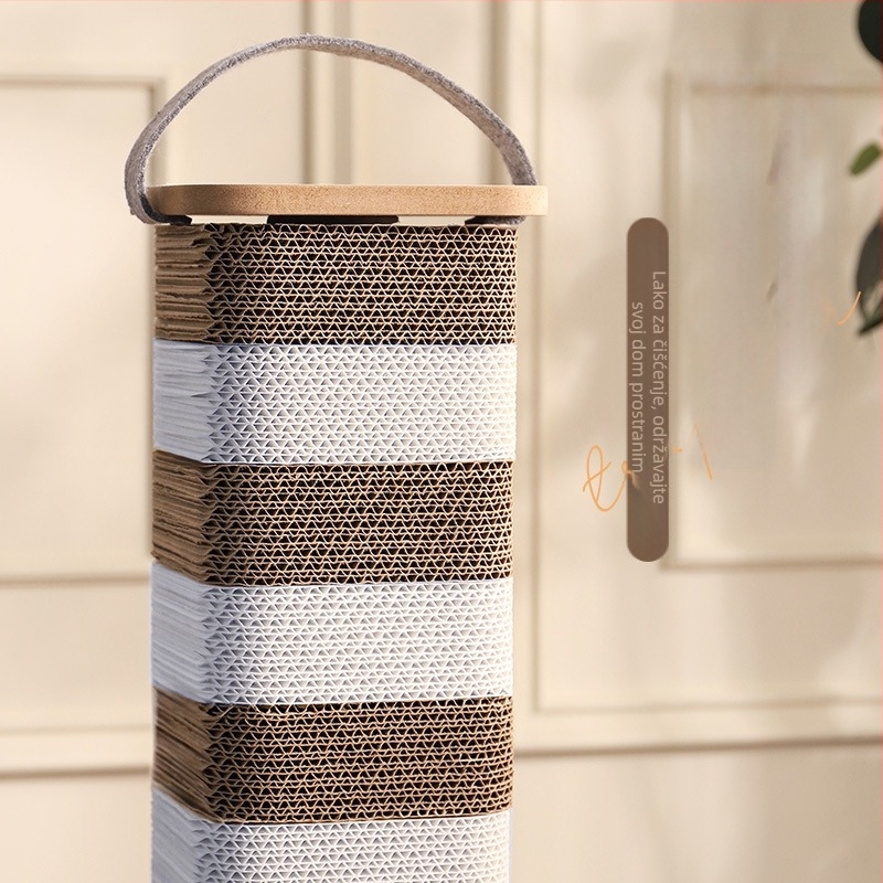 Mačja grebalna ploča od valovitog kartona, otporna na habanje, debelo jezgro, japanskog stila, Meow xianer, 1 kom