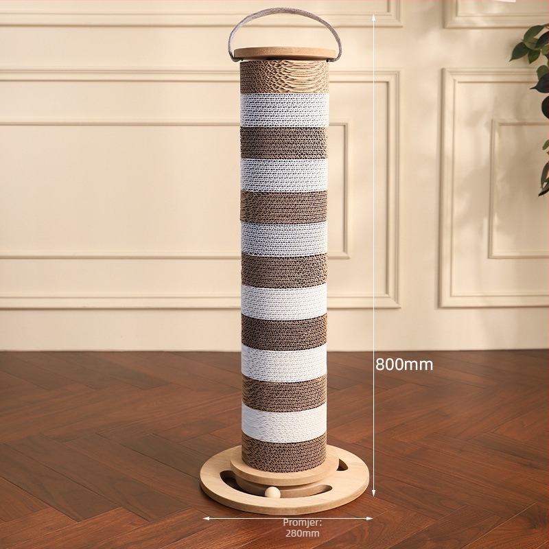 Mačja grebalna ploča od valovitog kartona, otporna na habanje, debelo jezgro, japanskog stila, Meow xianer, 1 kom