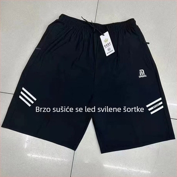 Muške šorce za plažu - brzo sušenje, poliester, mikroelastični, jednobojni uzorak
