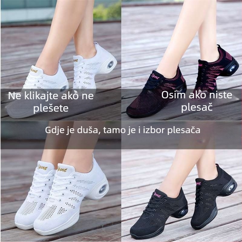 Cipele za square dance za žene, prozračne, džez stil
