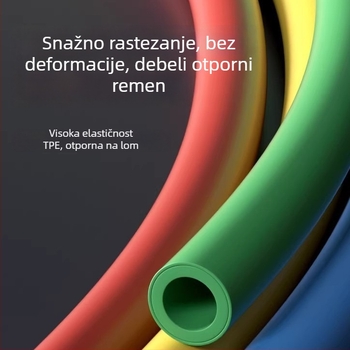 Višestruko otporno uže – TPR materijal, standardna napetost, vježbanje cijelog tijela, pogodno za sve uzraste