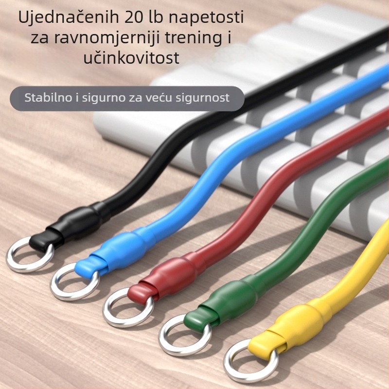 Višestruko otporno uže – TPR materijal, standardna napetost, vježbanje cijelog tijela, pogodno za sve uzraste