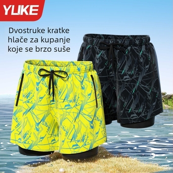 Yu ke muške plivačke gaćice, 85% poliester, podstava 100% poliester