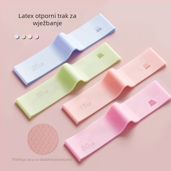 Silikonski otporni pojas za fitness – neklizajući elastični prsteni za trening kukova, jogu i snagu