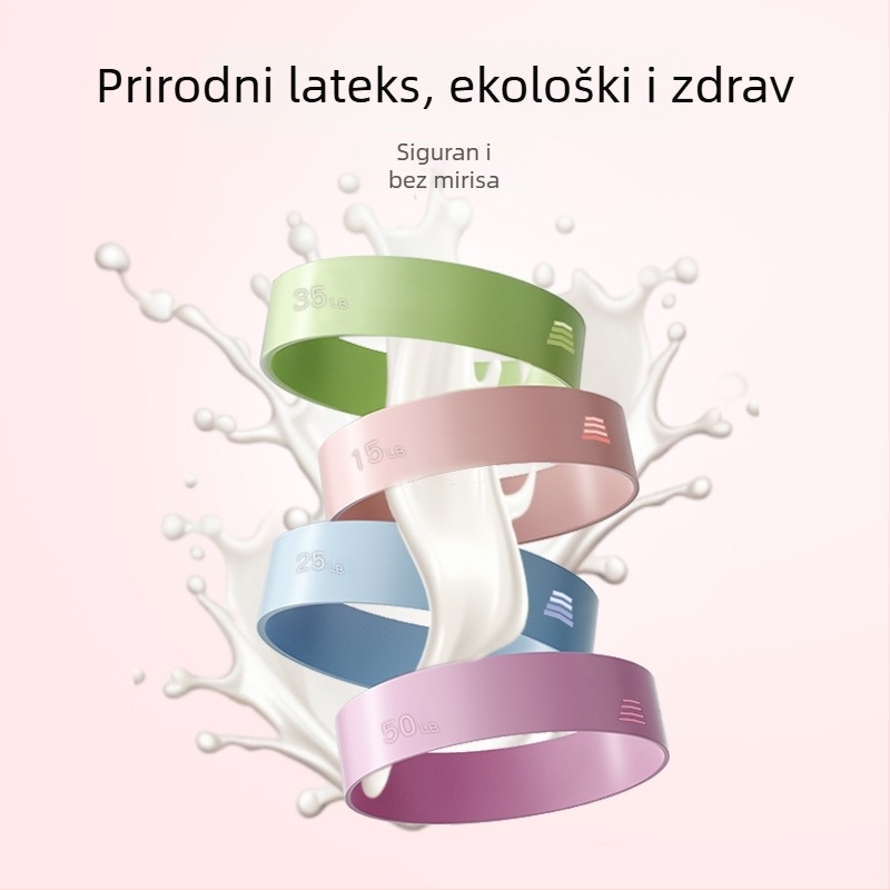 Silikonski otporni pojas za fitness – neklizajući elastični prsteni za trening kukova, jogu i snagu