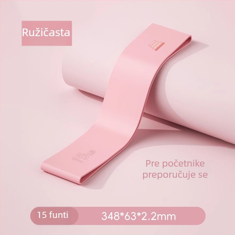 Silikonski otporni pojas za fitness – neklizajući elastični prsteni za trening kukova, jogu i snagu
