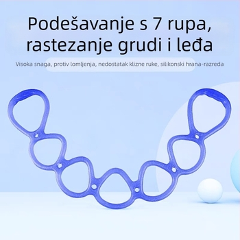 Fuxing Yoga trak za napetost s 7 rupa, silikon/TPE, za otvaranje ramena i trening leđa