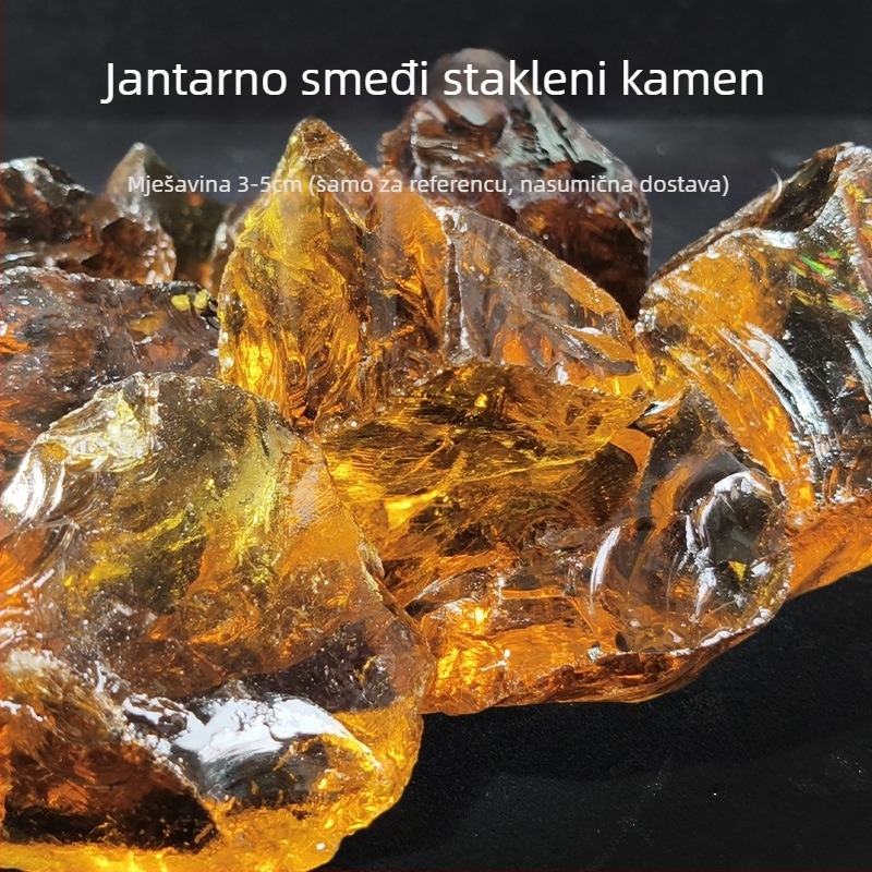 Dekor za akvarij: kristalni kamen za dno s pejzažnim ukrasima od pijeska; pijesak i ledenjački kamen; bez ispiranja