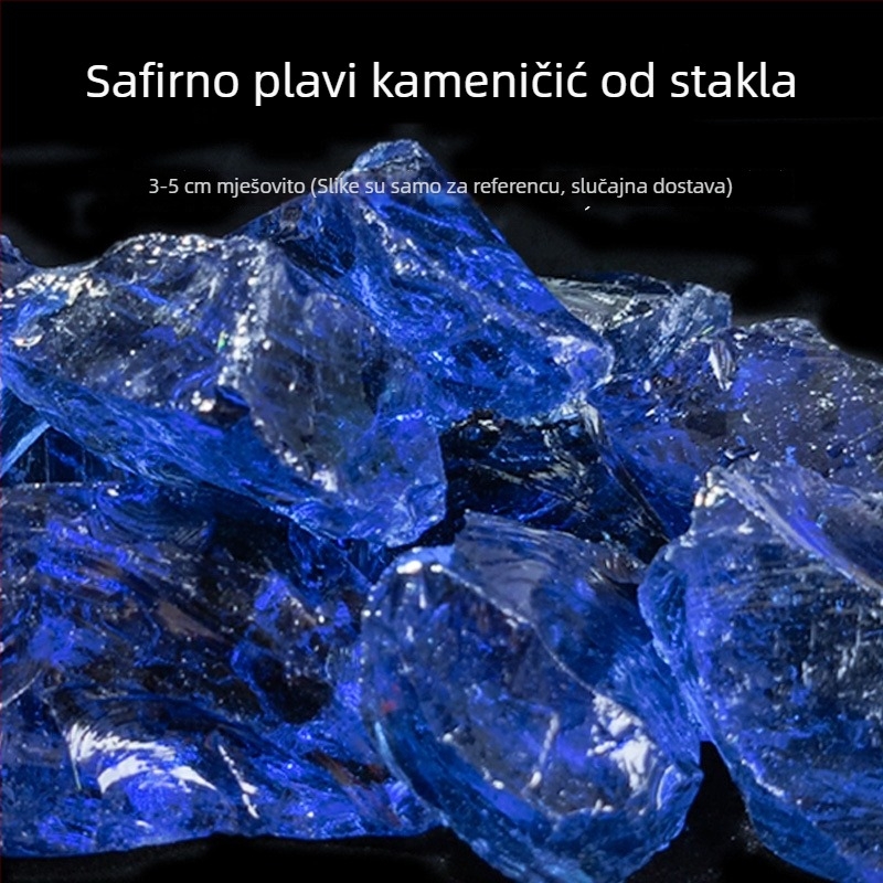 Dekor za akvarij: kristalni kamen za dno s pejzažnim ukrasima od pijeska; pijesak i ledenjački kamen; bez ispiranja