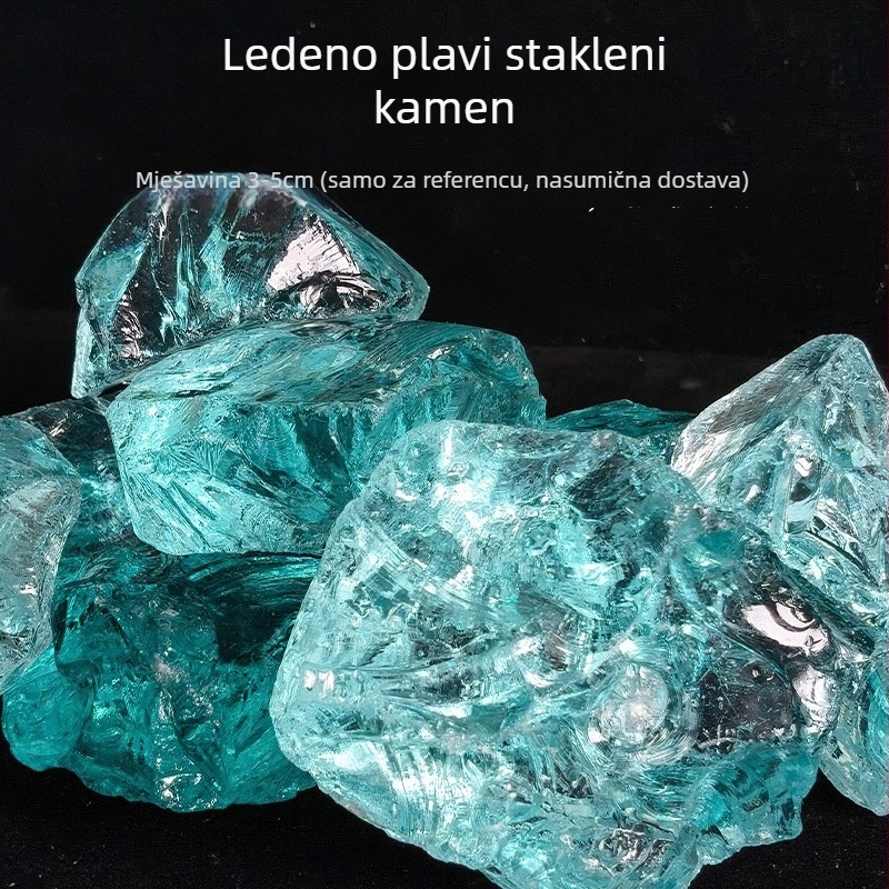 Dekor za akvarij: kristalni kamen za dno s pejzažnim ukrasima od pijeska; pijesak i ledenjački kamen; bez ispiranja